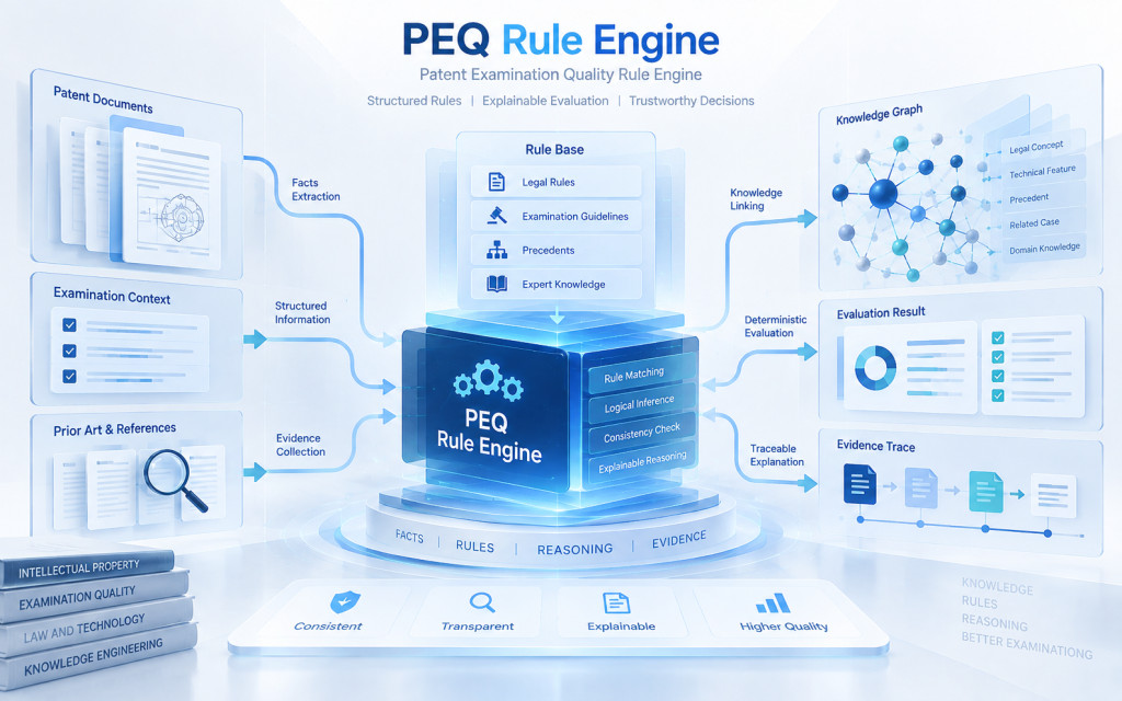 PEQ Rule Engine 사이트를 상징하는 학회형 이미지